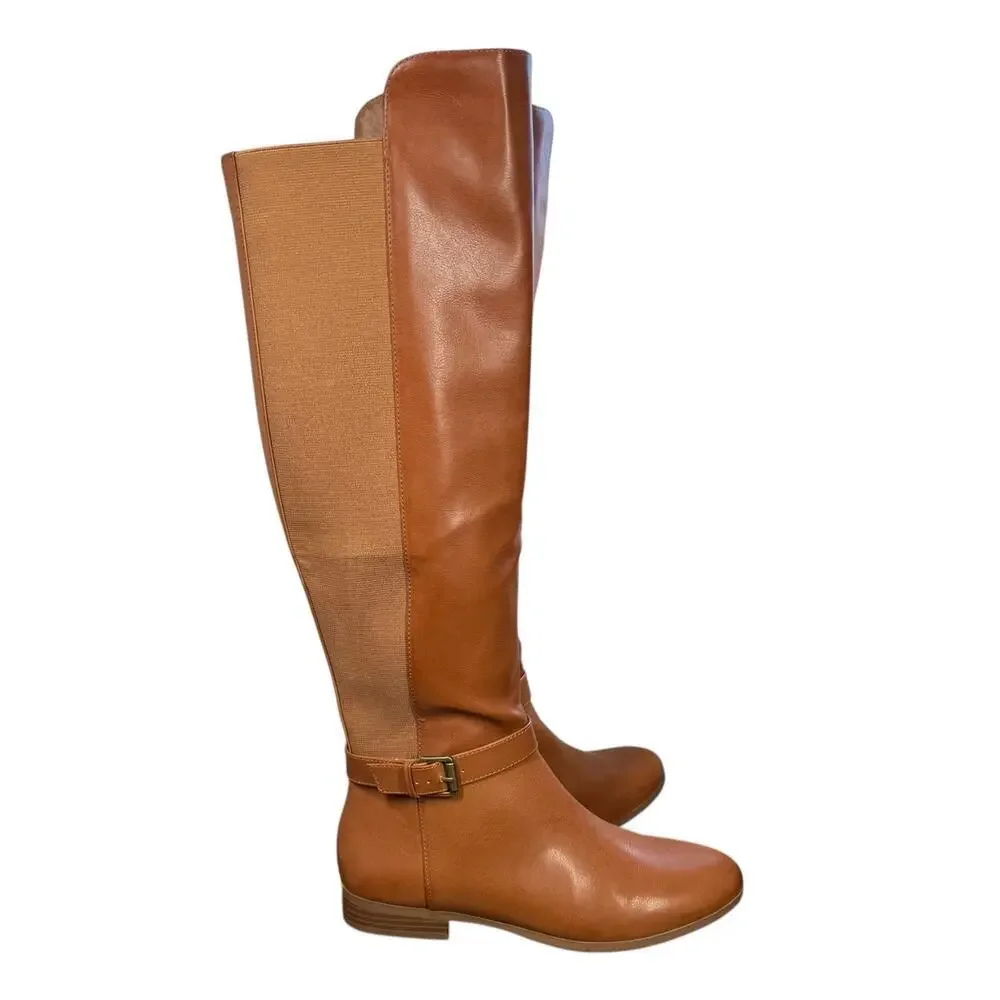 Style & Co. Kimmball over-the-knee riding boots in tan faux leather Size 8